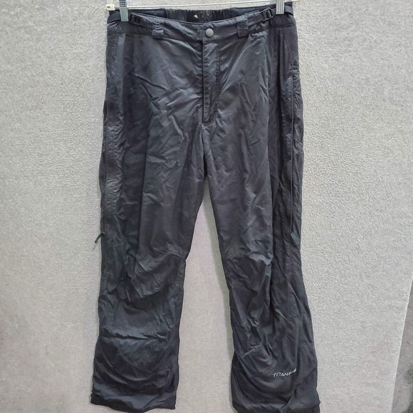 Columbia Women Activewear Pants Large Black Snow Titanium Omni-Tech Waterproof - Picture 1 of 10